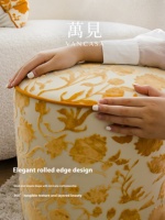 Tabouret bas en bois massif de style français pouf de style chinois Garcinia Cambogia tabouret rembourré pour changer les chaussures pour vivre