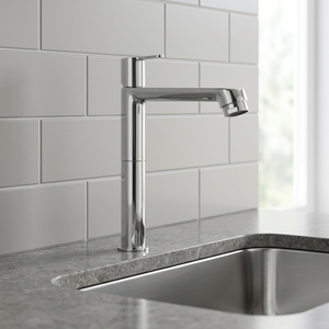 Robinet de lavabo de salle de bain haut de gamme à 12 colonnes en laiton chromé, à poser sur le plan, pour usage intensif - Product Image 2