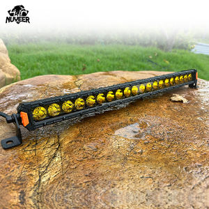 Barra Led Todoterreno 22'' 32'' 42'' 52 Pulgadas Fila Única Blanco y <span class=keywords><strong>Amarillo</strong></span> 12v 24v Lámpara de Conducción para Camión Off-Road 4x4 - Product Image 2