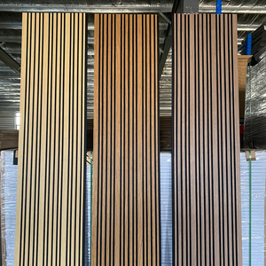 Pannelli Acustici in Feltro PET con Design Personalizzato a Strisce di <span class=keywords><strong>Legno</strong></span> Intrecciate Larghe e Strette per Decorazione Murale - Product Image 4