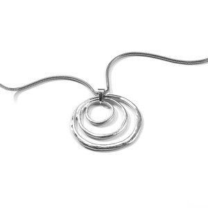 European and American <b>Cross</b>-Border Jewelry New Round Pendant Necklace for Women Retro Exaggerated Fashion Sweater Chain - Product Image 5