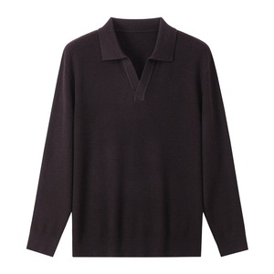 Maglione Old Money da <span class=keywords><strong>Uomo</strong></span>, Pullover Invernale in <span class=keywords><strong>Lana</strong></span> Merino, Maglioni Premium in <span class=keywords><strong>Lana</strong></span> Lavorata a <span class=keywords><strong>Maglia</strong></span>, Collo a Polo, Manica Lunga - Product Image 2