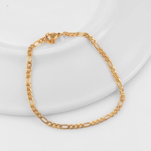 Pulsera de Cadena Figaro Clásica de Acero Inoxidable, Joyería de Alta Calidad para Hombre y Mujer, Gran Venta - Product Image 2