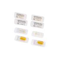 Capuchon d'héparine stérile jaune en PP à usage unique Yingmed, bouchon d'injection Luer Lock, sans latex, certifié CE