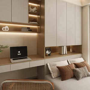 Meubles de chambre d'enfant Armoires de garde-robe en bois Tatami de lit en bois personnalisé - Product Image 3