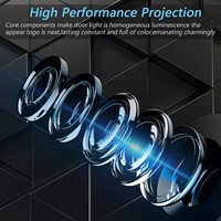 Auto-Tür LED-Logo-Projektorleuchten für Audi Zubehör Kabellose Willkommens-Emblem-Lampe Geister-3D-Lichter Pfützenlichter