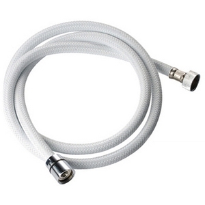 Tubo Flessibile per Doccia in Nylon Bianco 150cm, Tubo Idraulico in Plastica ABS per Bagni e Toilette, Design Moderno - Product Image 1