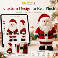 Père Noël en peluche personnalisé en gros – Décoration de Noël, cadeau pour les magasins de détail, fournisseur de décorations de maison pour les fêtes