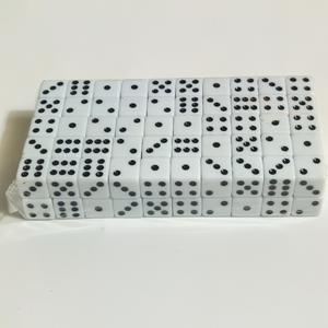 12MM di dadi ad angolo quadrato bianco pieno nero punto Mahjong dadi D6 acrilico Rpg giochi da tavolo gioco dadi Set - Product Image 3
