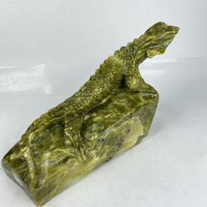 Venta al por Mayor de Piedras Preciosas, Cristal Tallado, Lagarto de Jade Xiuyan, Cabrite para Decoración - Product Image 5