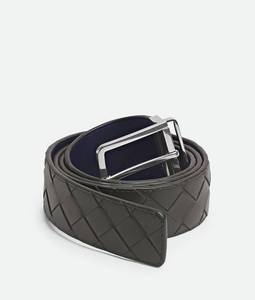 Cinturón Bottega BV para Hombre, Cinturón de Cuero Genuino, Hebilla Giratoria Reversible, Cinturón de Lujo Tejido Intreccio para Hombre, Venta al por Mayor Veneta - Product Image 3