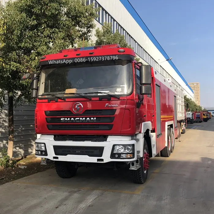 6x6 SHACMAN fire engine 16 ton water tank fire truck