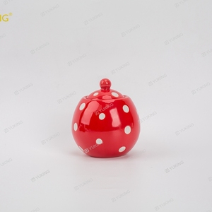 Yuking Bộ Đồ Ăn Bằng Gốm Đĩa Ăn Chấm Bi Đỏ Phong Cách Dễ Thương Bằng Sứ Đĩa Ăn Có Logo Tùy Chỉnh Nhà Cung Cấp Địa Phương Triều Châu - Product Image 4