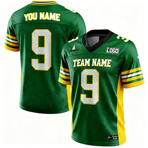 Groothandel op maat gemaakte voetbaltenues met korte mouwen, retro streetwear, Amerikaanse teamkleding met sterrendesign, ademende casual stijl - Product Image 1