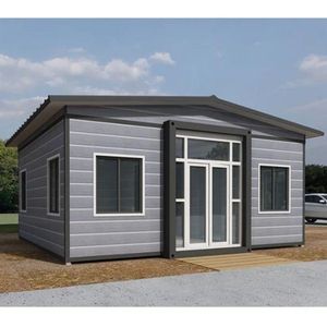 Casa Prefabricada de Estilo Industrial Moderno con Estructura de Acero, Panel Sándwich Impermeable, Plegable, Tipo Villa, con 50 Años de Vida Útil - Product Image 3