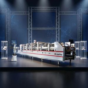 Plieuse-colleuse électrique automatique 3A-13004/6 pour machine à fabriquer des boîtes à 4/6 coins avec emballage en caisse en bois - Product Image 3