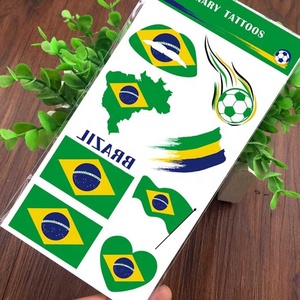 Pegatinas impermeables <span class=keywords><strong>de</strong></span> la bandera nacional <span class=keywords><strong>de</strong></span> Brasil <span class=keywords><strong>para</strong></span> la decoración navideña Pegatinas <span class=keywords><strong>de</strong></span> <span class=keywords><strong>tatuajes</strong></span> - Product Image 5