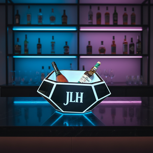 Color Changing Cooler Bucket Layer Square Bar <b>Beer</b> Ice Bucket Champagne Wine Drinks <b>Beer</b> Bucket for KTV Party Bar Home Wedding - Product Image 4