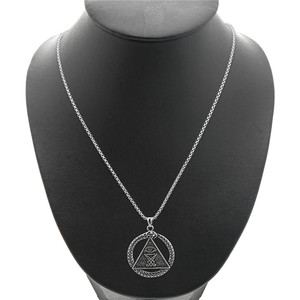 Ouroboros共济会标志男士吊坠不锈钢男士项链 - Product Image 2