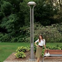 Lampadaire LED moderne en forme de tête de serpent, 3m/3,5m/4m, avec mât en aluminium, étanche IP65, alimentation CA, contrôle multiple, pour extérieur et jardin
