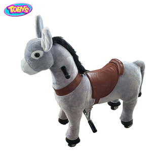 Peluche âne tour d'animal mécanique marche cheval jouet - Product Image 1