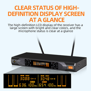<span class=keywords><strong>Good</strong></span> 150M Handheld UHF Conference Stage Performance Cancelación de ruido DJ Concert Micrófono inalámbrico profesional para Gamer - Product Image 6