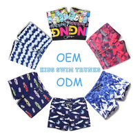 Short de bain OEM pour garçons, séchage rapide, imperméable, protection UV, confortable, décontracté, broderie surf, taille élastique numérique haute