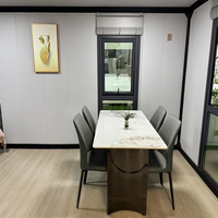 Maison conteneur extensible personnalisée de 20/30 pieds avec salle de bain, deux ou trois chambres, pour villa