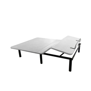 เตียงไฟฟ้าอัจฉริยะพร้อมโคมไฟข้างเตียงขนาดคิงไซส์ฐานสูงปรับได้ - Product Image 4