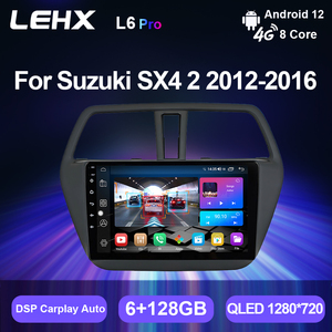 Autoradio Android 12 2 Din LEHX pour <span class=keywords><strong>Suzuki</strong></span> SX4 2 <span class=keywords><strong>S</strong></span>-<span class=keywords><strong>Cross</strong></span> 2012 - 2016, <span class=keywords><strong>Carplay</strong></span>, Navigation GPS, Stéréo, Lecteur DVD de voiture - Product Image 2