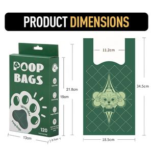 Factory Direct Sales Custom Printed Scented Handle <b>Compostable</b> Biodegradable Pet Dog Poop Bags - Product Image 2