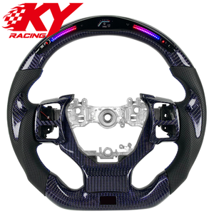 Accesorios Interiores Personalizados, Volante de Fibra de Carbono con LED RPM para Lexus RC F Sport RC ES250 IS250 IS300 GS IS ISF LC - Product Image 1