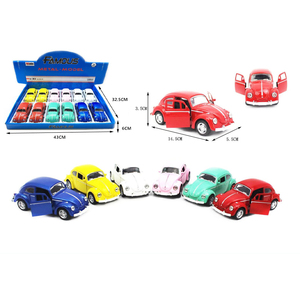 Juguete portátil para niños, vehículo de <span class=keywords><strong>escarabajo</strong></span> de simulación, 6 colores surtidos, música intermitente, doble puerta, aleación de Metal, modelo de <span class=keywords><strong>coche</strong></span> fundido a presión - Product Image 6
