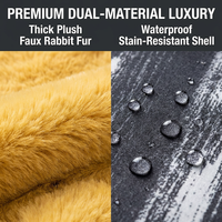 Hamac suspendu double couche chaud pour l'hiver pour Petaurs, Écureuils, Rats de compagnie - Lit-nid en peluche pour petits animaux de compagnie 11" x 11" (28x28cm)