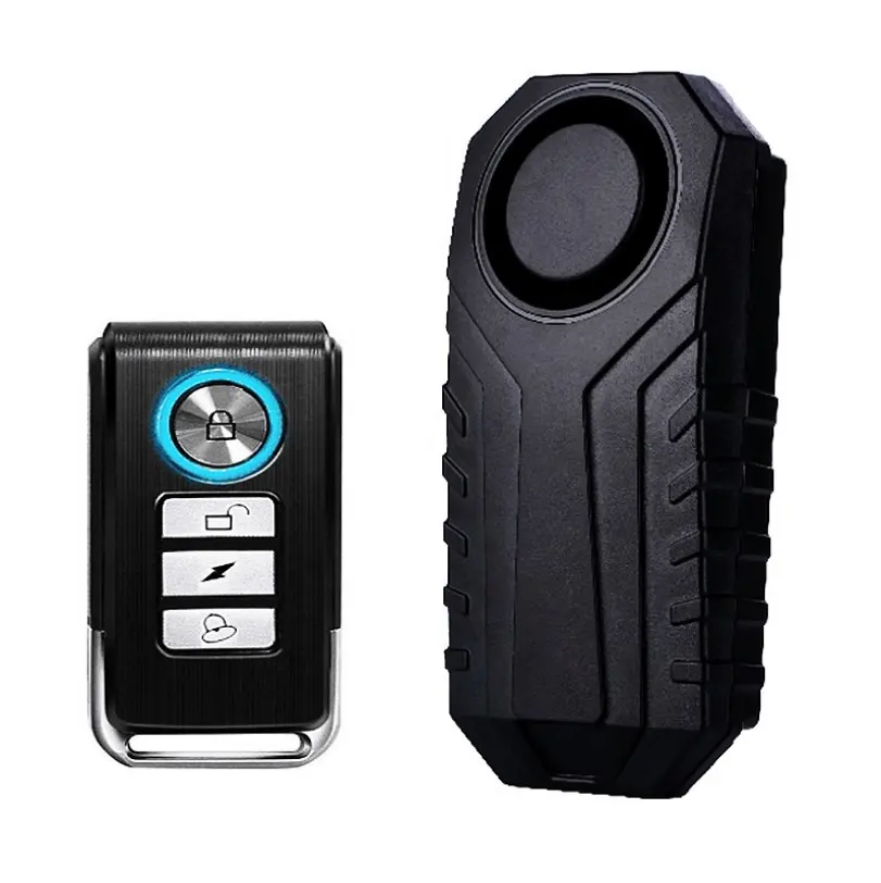 Loud 113dB Wireless Anti-Theft Vibration Motorcycle Bike Security Alarm Remote