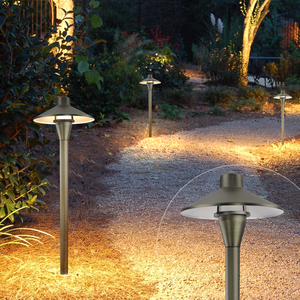 Éclairage paysager basse tension homologué ETL, lampes LED 12V pour allées, IP65, câblées, bronze, pour allées extérieures, jardins, cours - Product Image 5
