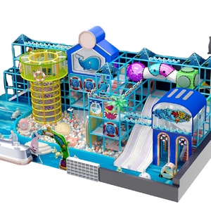 Ocean Theme Park Soft Play Ball <b>Pool</b> <b>Slide</b> Pirate Boat Spielplatz Naughty Castle Kids Indoor Playground - Product Image 1