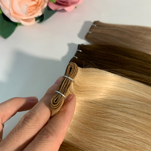 Tóc nối Nga chất lượng cao, mỏng, tự nhiên, kiểu sóng, kiểu dệt Genius, đủ màu, tóc người mềm mại - Product Image 2