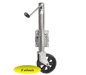 Cric de remorque avec roues <span class=keywords><strong>et</strong></span> mamelon de graisse zingué - Product Image 5