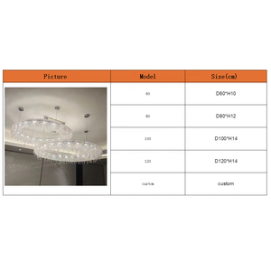 Candelabro de cristal <span class=keywords><strong>Artica</strong></span> K9 de lujo posmoderno italiano de fábrica personalizado cableado inoxidable para decoración del hogar Luz de decoración del vestíbulo - Product Image 6