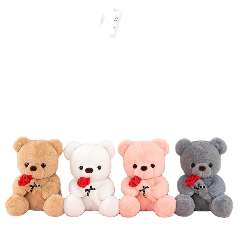 Ours personnalisé jouets en peluche ours en peluche en gros mignon Kawaii animal en peluche unisexe de haute qualité rose bébé jouets amusants forme d'ours