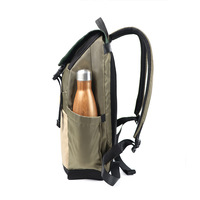 Sac à dos unisexe en PU à blocs de couleur géométriques pour ordinateur portable, grande capacité 20-35L, décontracté, étanche, pour l'extérieur