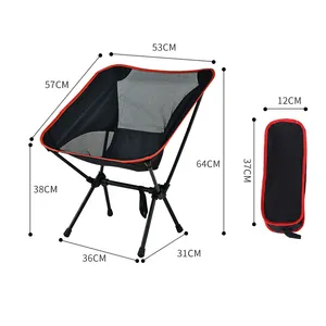 공장 사용자 정의 메쉬 패브릭 캠핑 접는 의자 야외 캠핑 어린이 달 의자