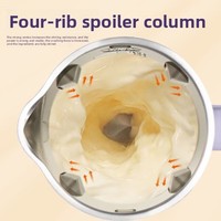 Blender Kecepatan Tinggi Tanpa Filter, Multifungsi, Pengolah Makanan Bayi, Kontrol Sentuh, Wadah Kaca, Otomatis