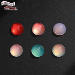 คริสตัลเรซิ่นหนานทง แบบหลังแบน 3 มิติ สีรุ้ง สำหรับตกแต่งเล็บ งาน DIY และเครื่องประดับ - Product Image 1