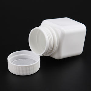 60cc Pilule 60ml Bouteille Carrée Blanc 2oz Hdpe avec Joint En Aluminium PE Sérigraphie Bouchon À Vis Médical Emballage CN;ZHE <span class=keywords><strong>HUANUO</strong></span> - Product Image 4