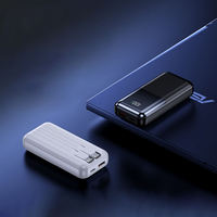 Chargeur portable avec double câble, charge rapide, ultra fin, 10000 mAh, 22,5 W, affichage LED, PD20W, batterie externe, logo personnalisé