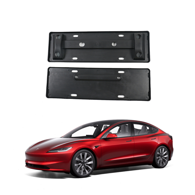 Wholesale Car License Plate Cover Plastic Car Plate Frame Metal License Plate Frame Universal for Tesla Car Accessories