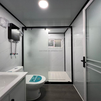 Maison conteneur préfabriquée extensible mobile 20/40 pieds, étanche, petite maison, facile à revendre, maison modulaire de luxe