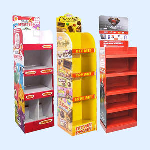 Rak Display Kardus Promosi Supermarket untuk Camilan, Stand Display Pop Chips - Product Image 3